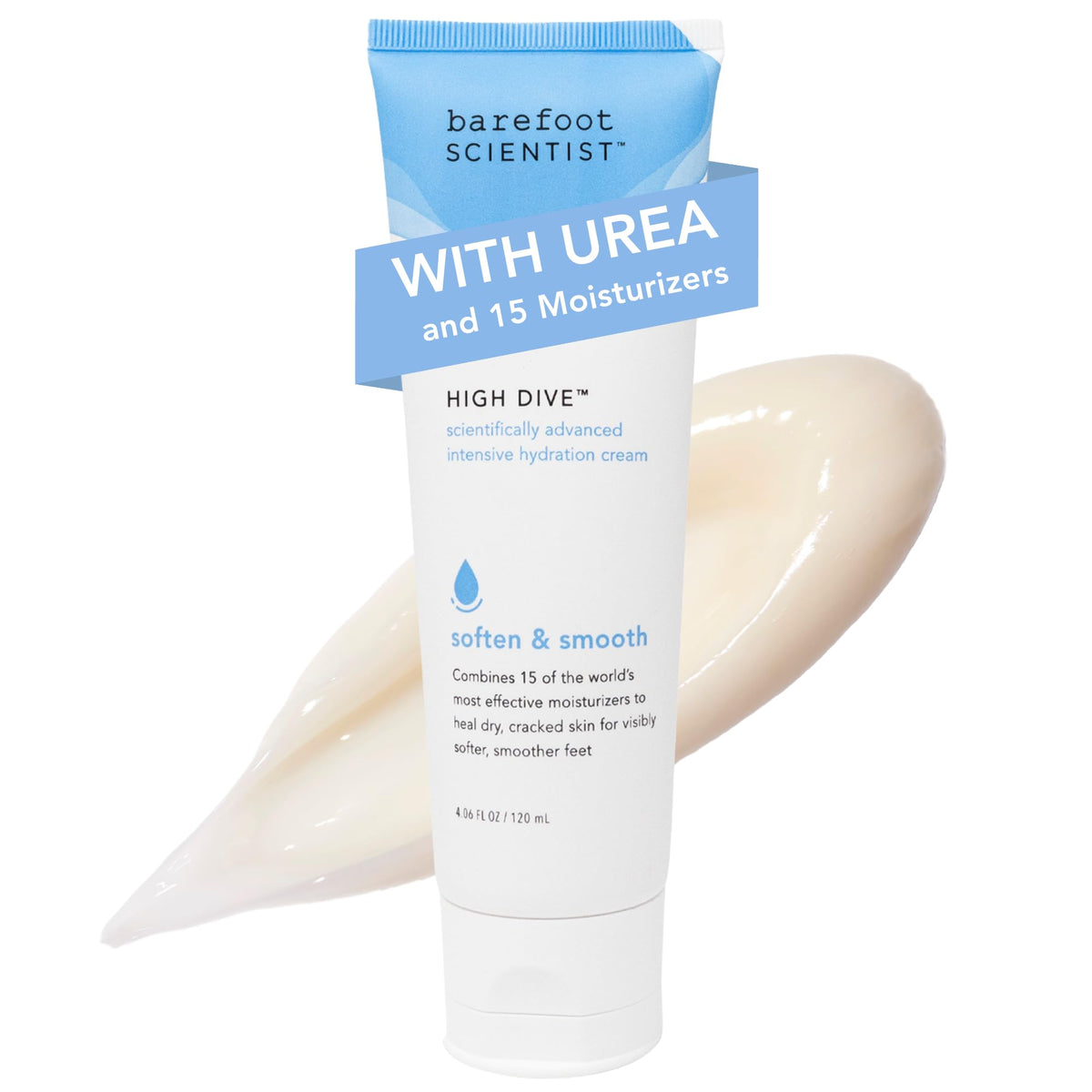 Barefoot Scientist High Dive, aplicación de crema para pies más suaves.