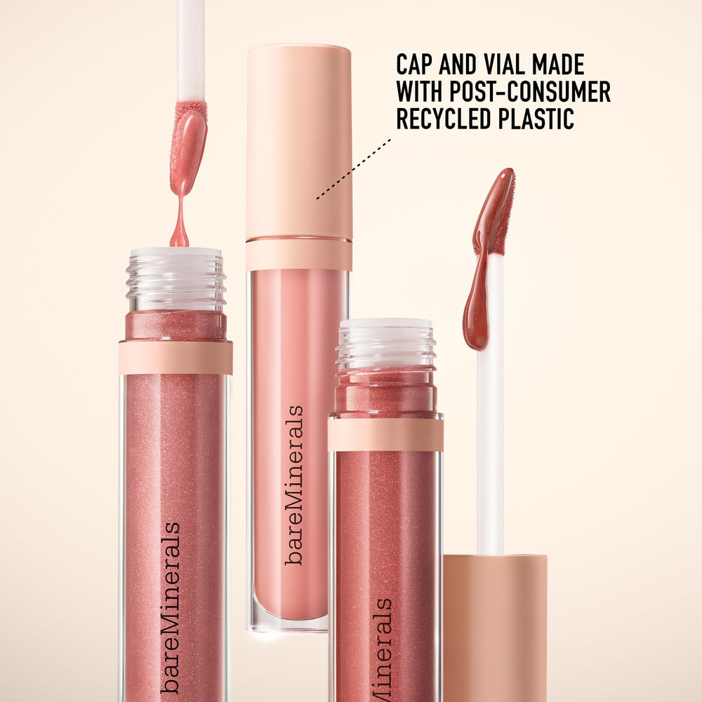 bareminerals balsamo labial mineralista serenidad, aplicacion diaria con acabado suave.