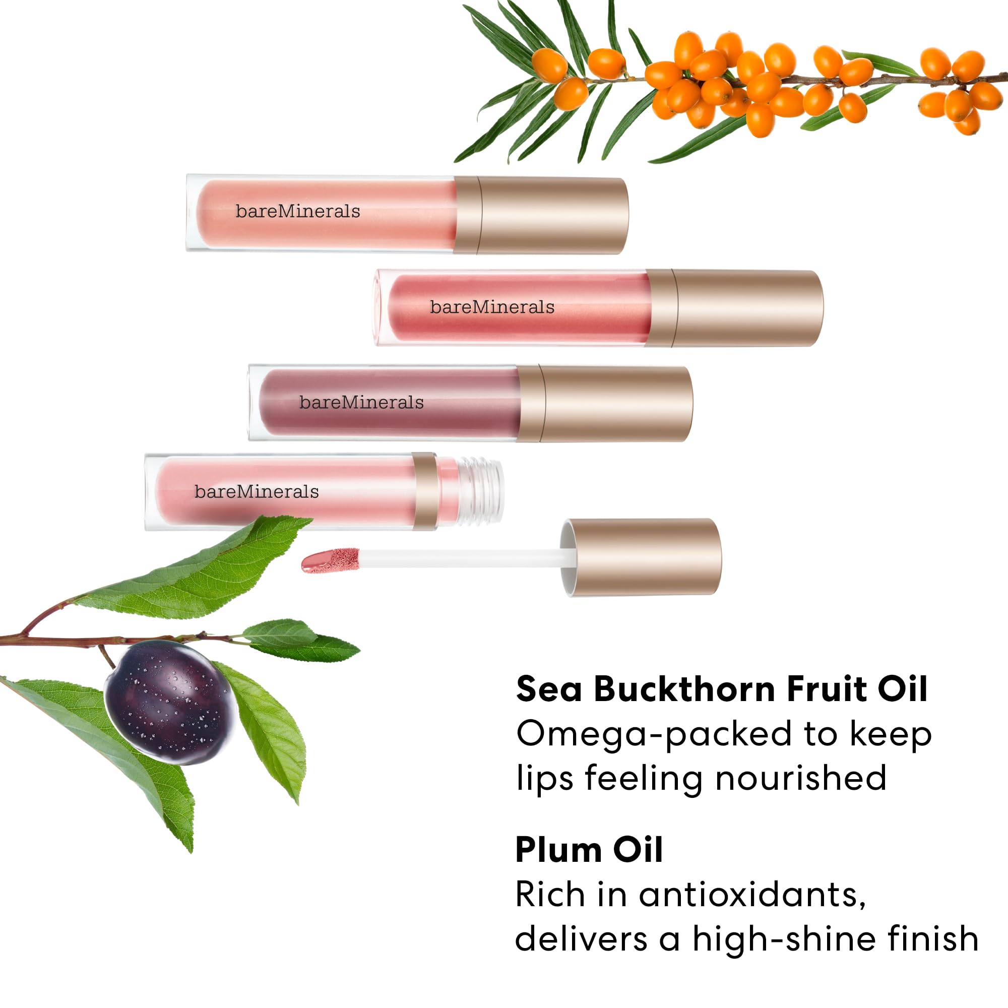 bareminerals balsamo labial mineralista serenidad, textura nutritiva que suaviza labios resecos.