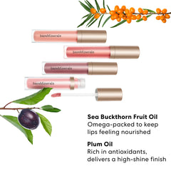 bareminerals balsamo labial mineralista serenidad, textura nutritiva que suaviza labios resecos.