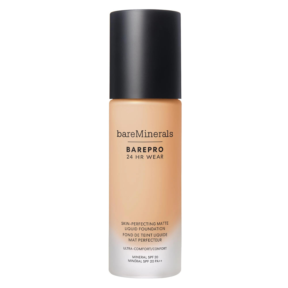 bareminerals Barepro 24HR Matte Fondo Líquido ofrece cobertura natural y mate.