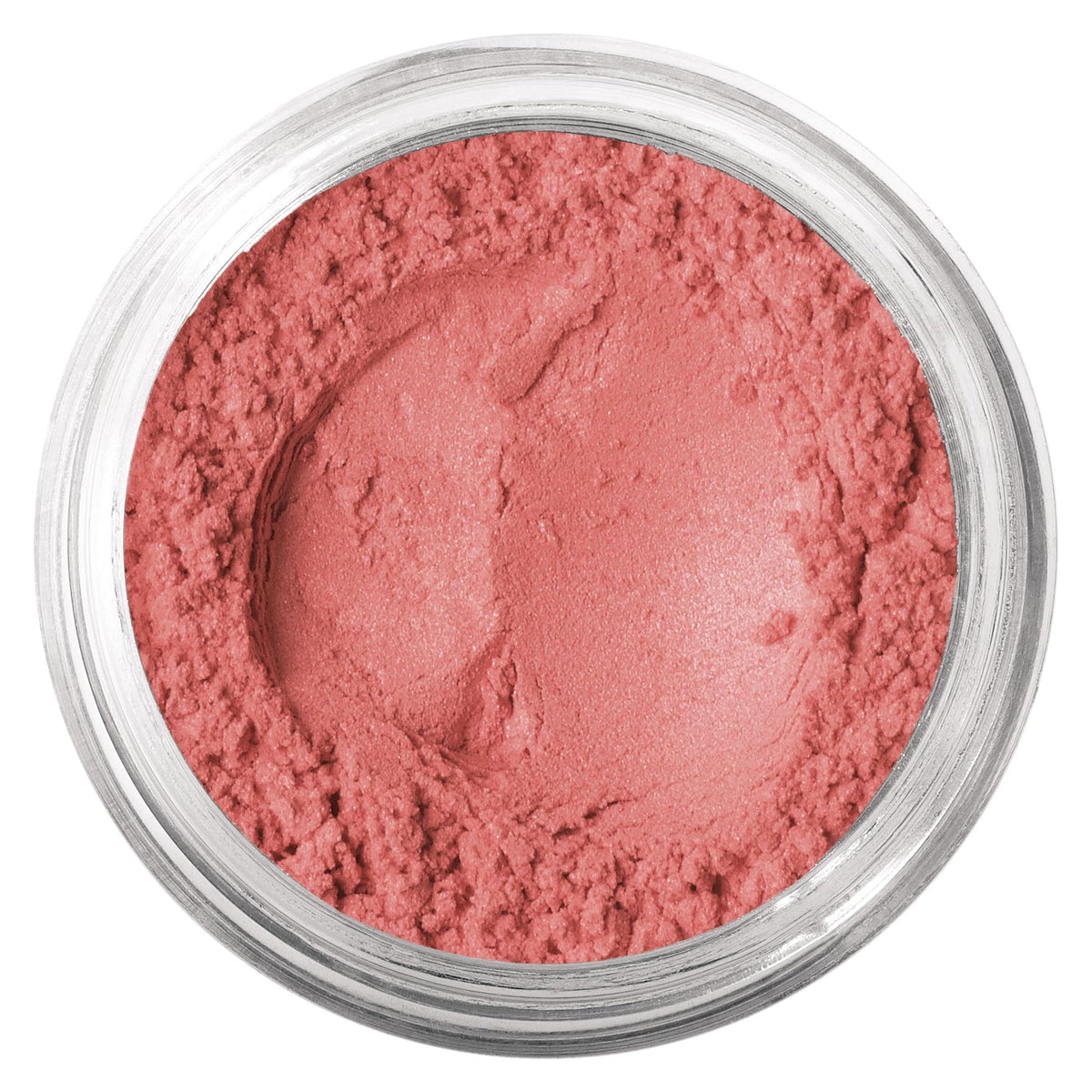 bareMinerals blush polvo libre rosa, color natural y duradero para la piel.
