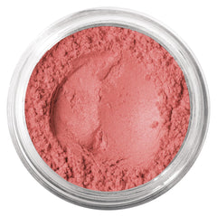 bareMinerals blush polvo libre rosa, color natural y duradero para la piel.