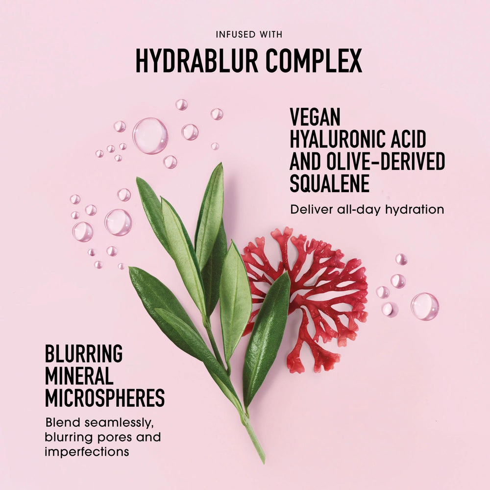 BareMinerals Complexion Rescue Blonzer contiene ácido hialuronico para hidratación.