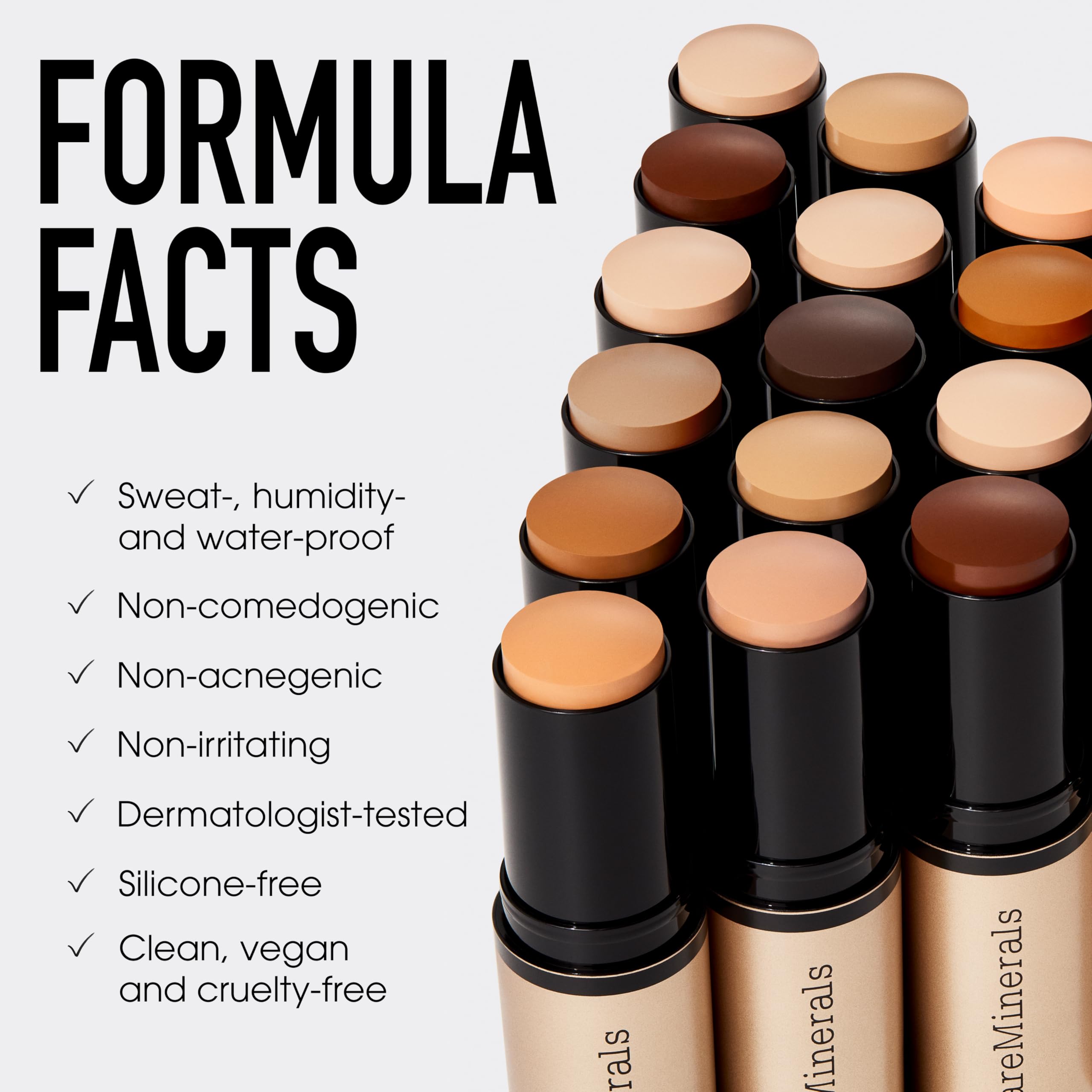 bareMinerals Complexion Rescue Stick AI Bamboo 5.5; fórmula suave apta para piel sensible.