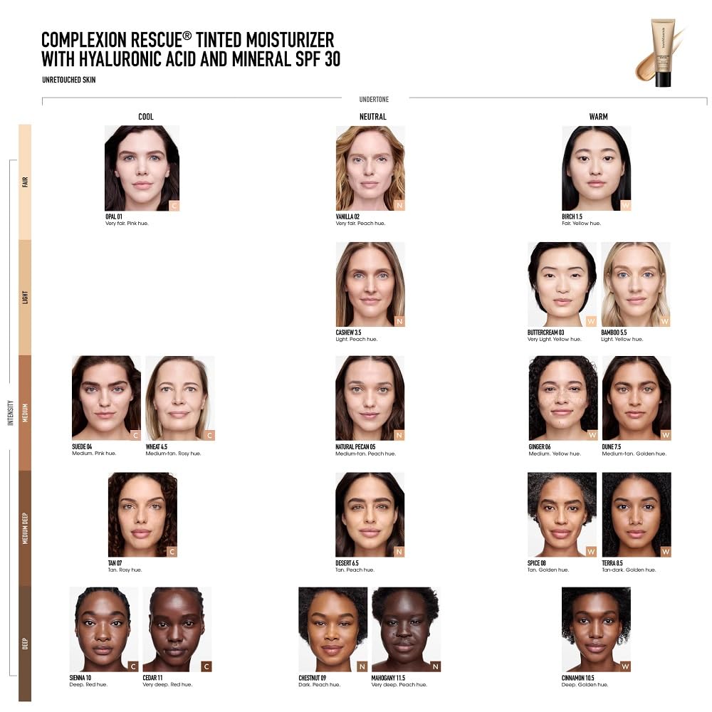 bareMinerals Complexion Rescue, tono cálido para piel con matiz suave.