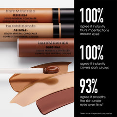 Cobertura construible de BareMinerals para acabado natural y progresivo.