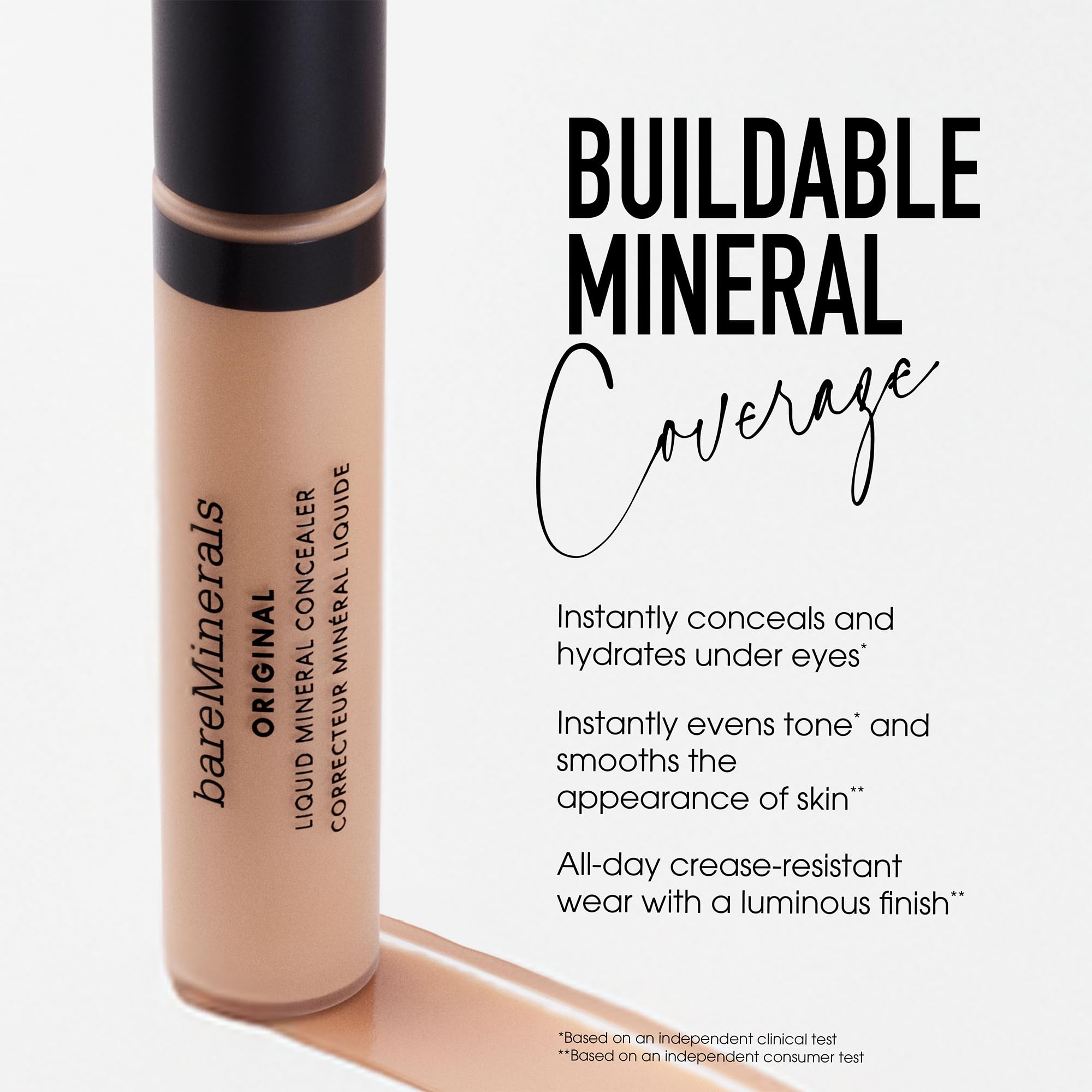 Iluminador ojeras BareMinerals para un aspecto más despierto.