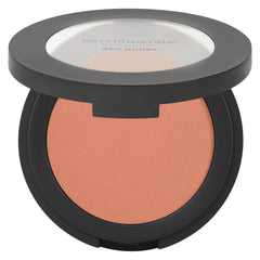 bareMinerals Gen Nude Powder Blush That Peach Tho, enfoque suave y sedoso para un rubor natural.
