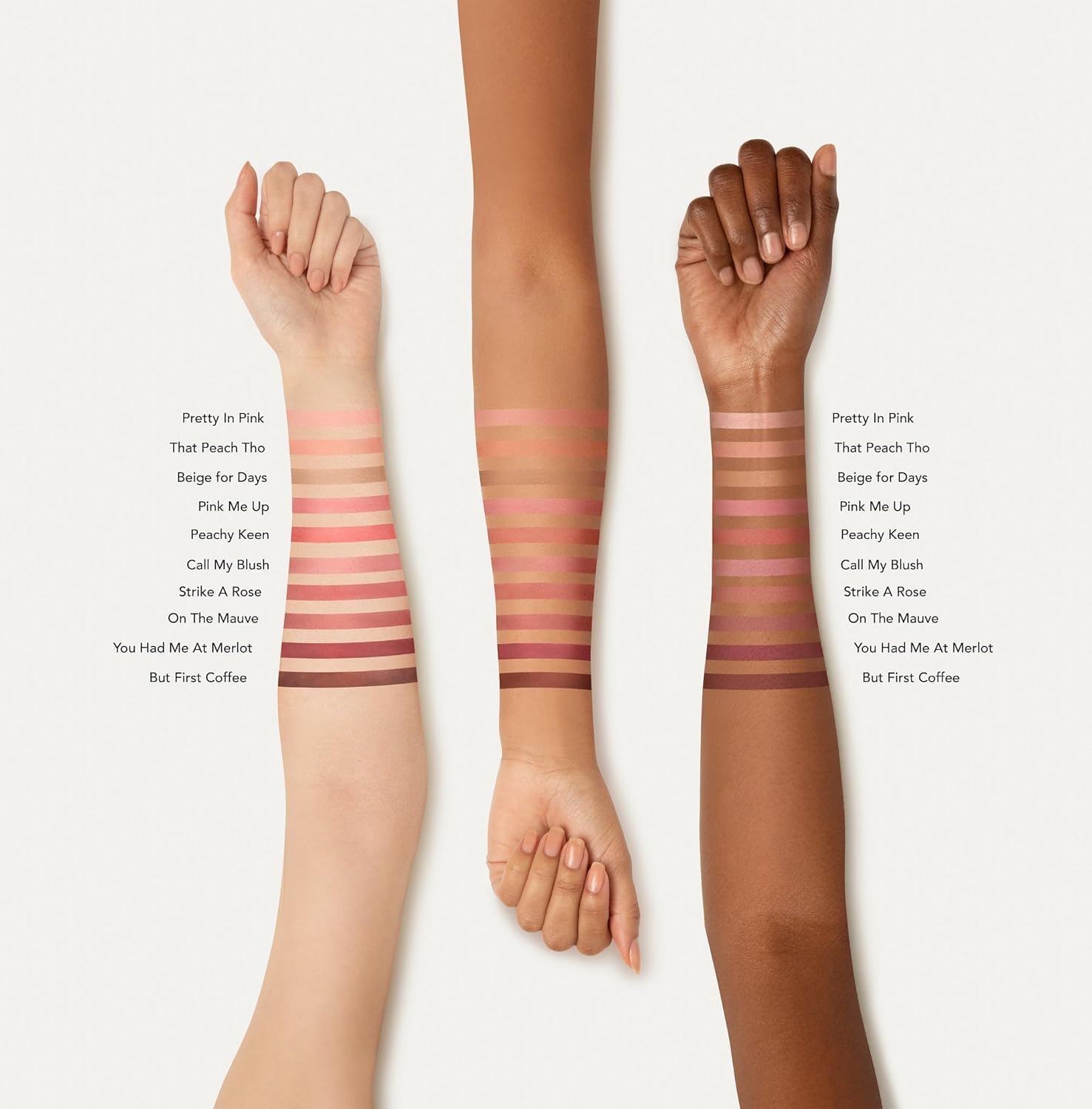bareminerals Gen Nude Powder Blush Strike A Rose, textura cremosa que se desliza sin esfuerzo.