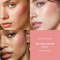 bareMinerals Gen Nude Rubor en Polvo Llama Mi Rubor, aplicación cremosa para un acabado natural.