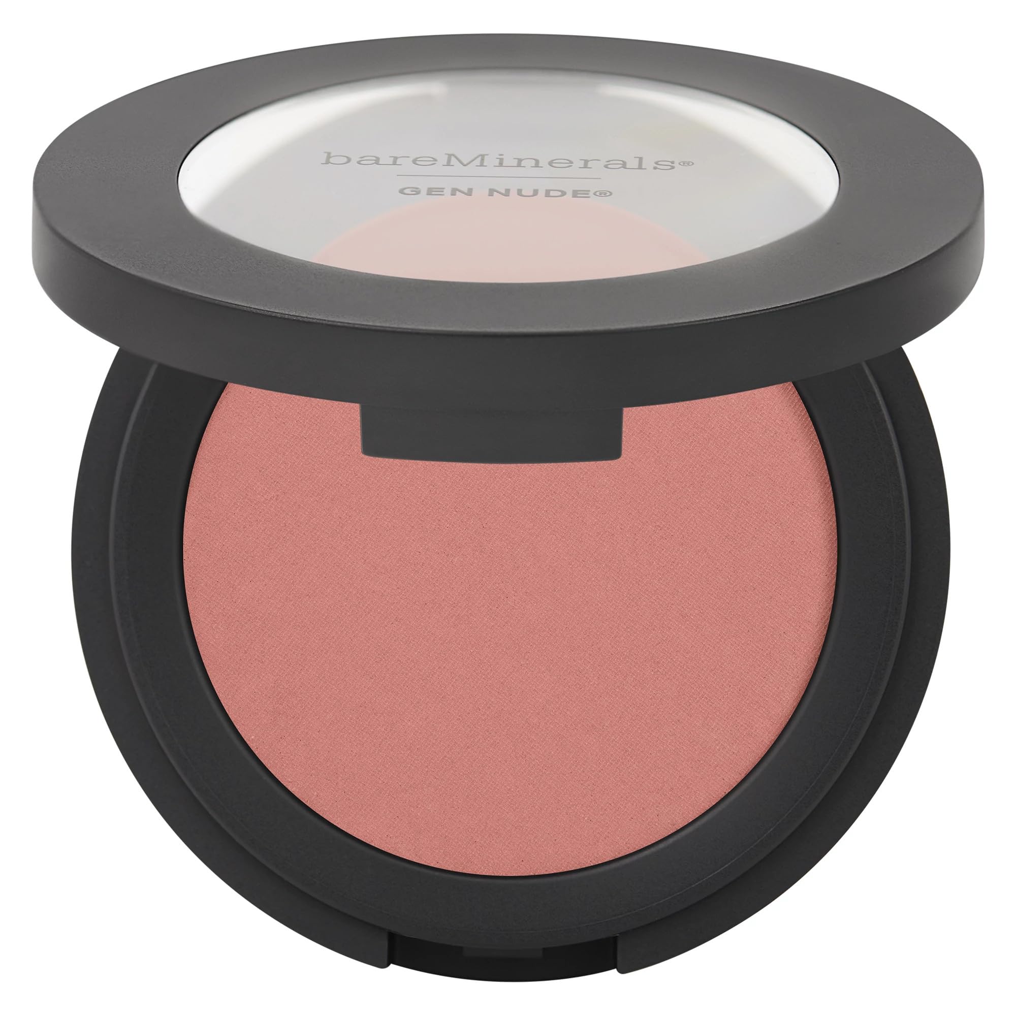 bareMinerals Gen Nude Rubor en Polvo Llama Mi Rubor, empaque compacto para retoques diarios.