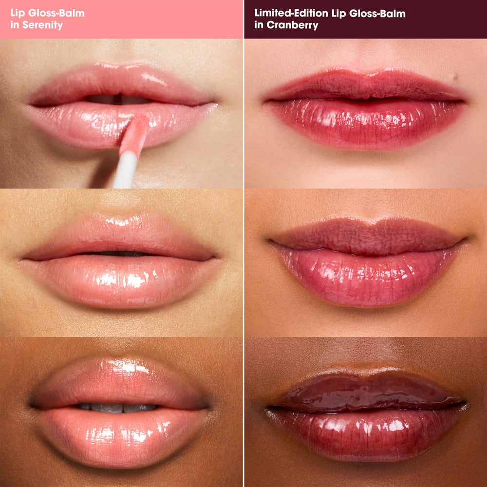bareMinerals Mineralist brillo labial Cranberry, color sutil con hidratación duradera.
