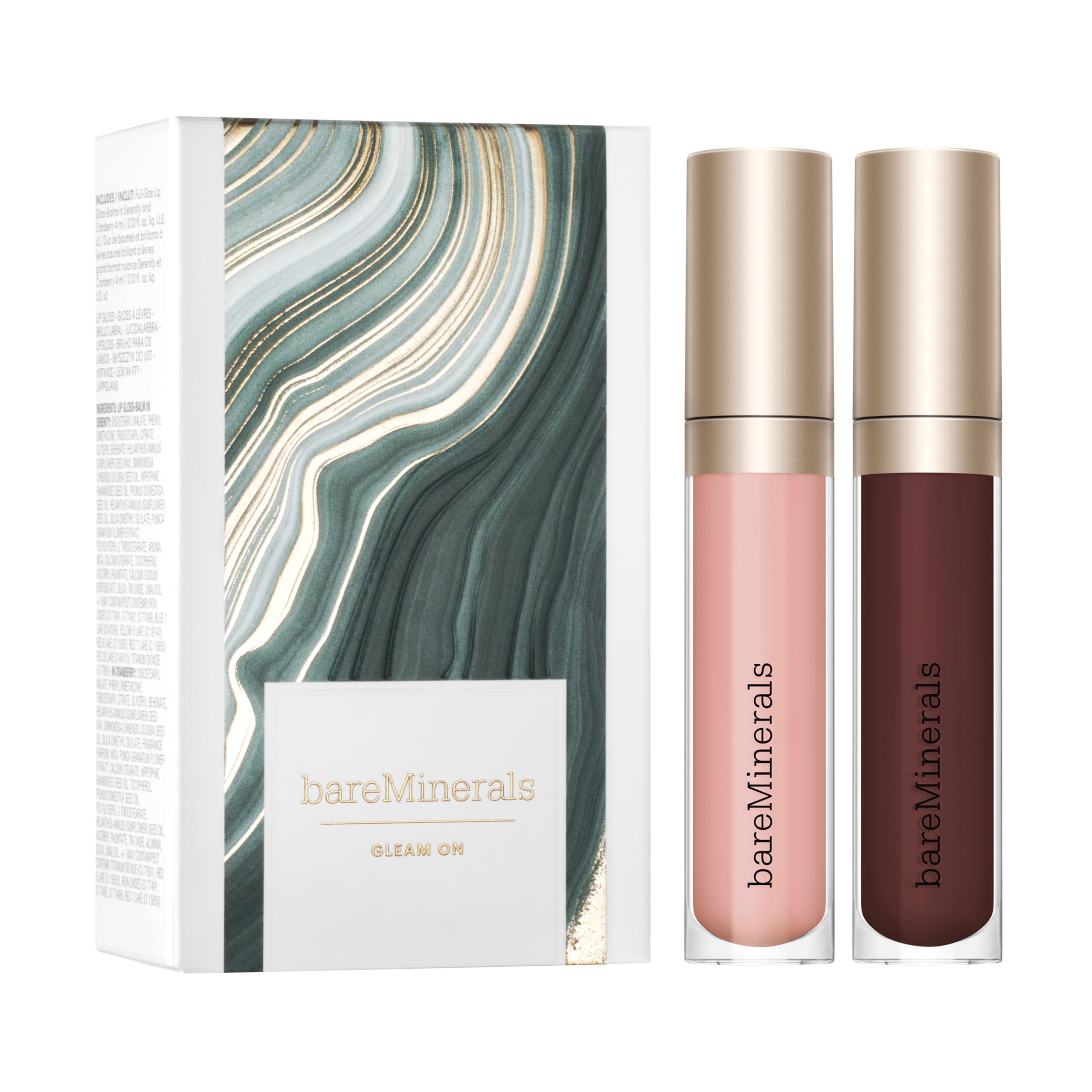 bareMinerals Mineralist brillo labial Serenity, textura cremosa para labios suaves.