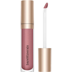bareMinerals Mineralist Lip Gloss-Balm Love en labios con brillo suave e hidratación