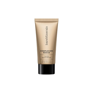 bareMinerals Complexion Rescue, botella ámbar, hidratación ligera para la piel.