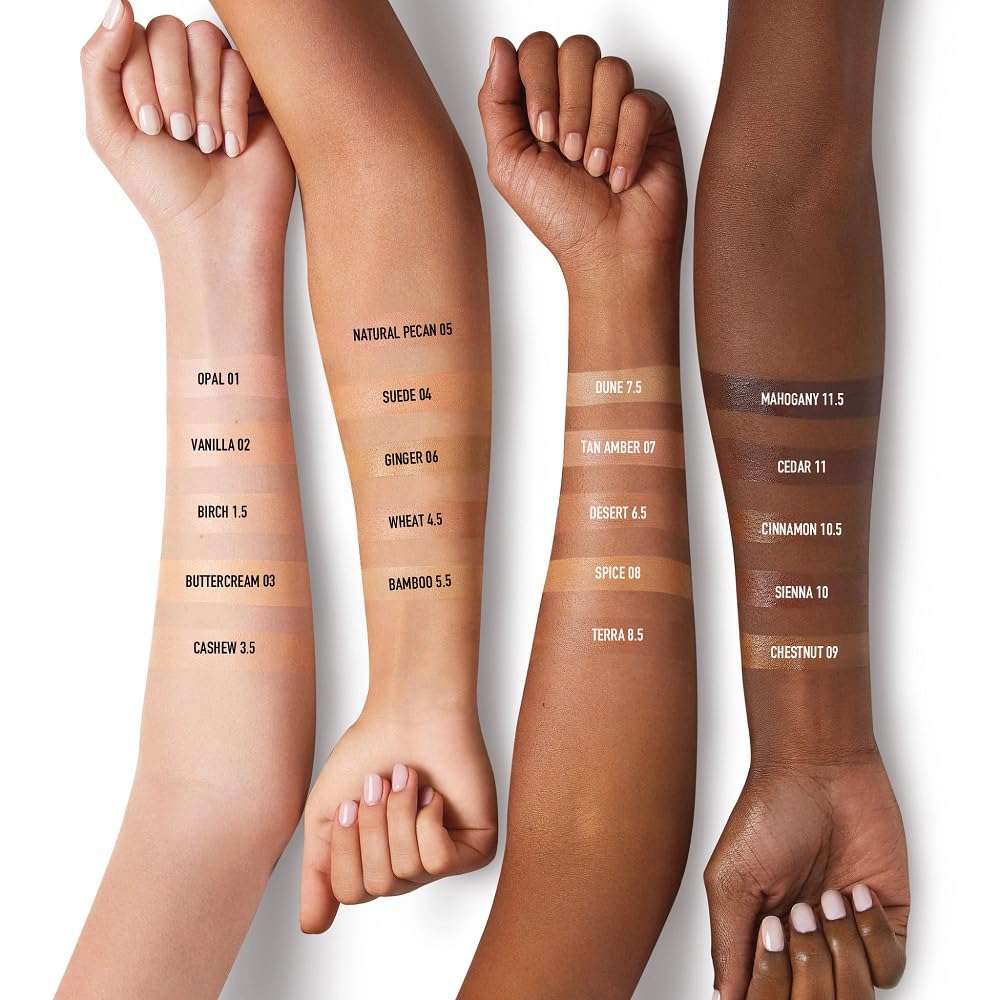 bareMinerals Complexion Rescue, ingredientes de oliva-squalane para hidratación prolongada.