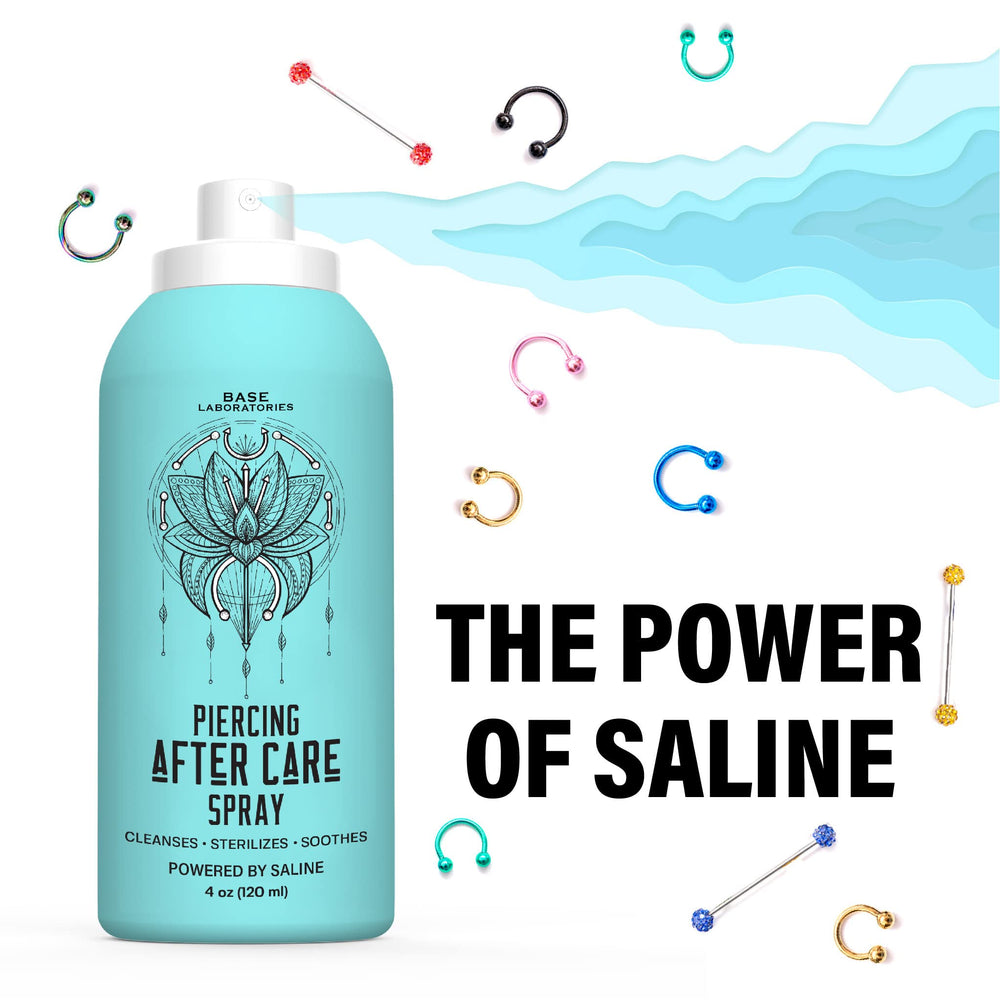 Solución salina BASE LABORATORIES para perforaciones, favorece limpieza de la zona.