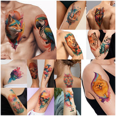Aplicación rápida con agua de tatuajes BASIFA en pocos segundos.