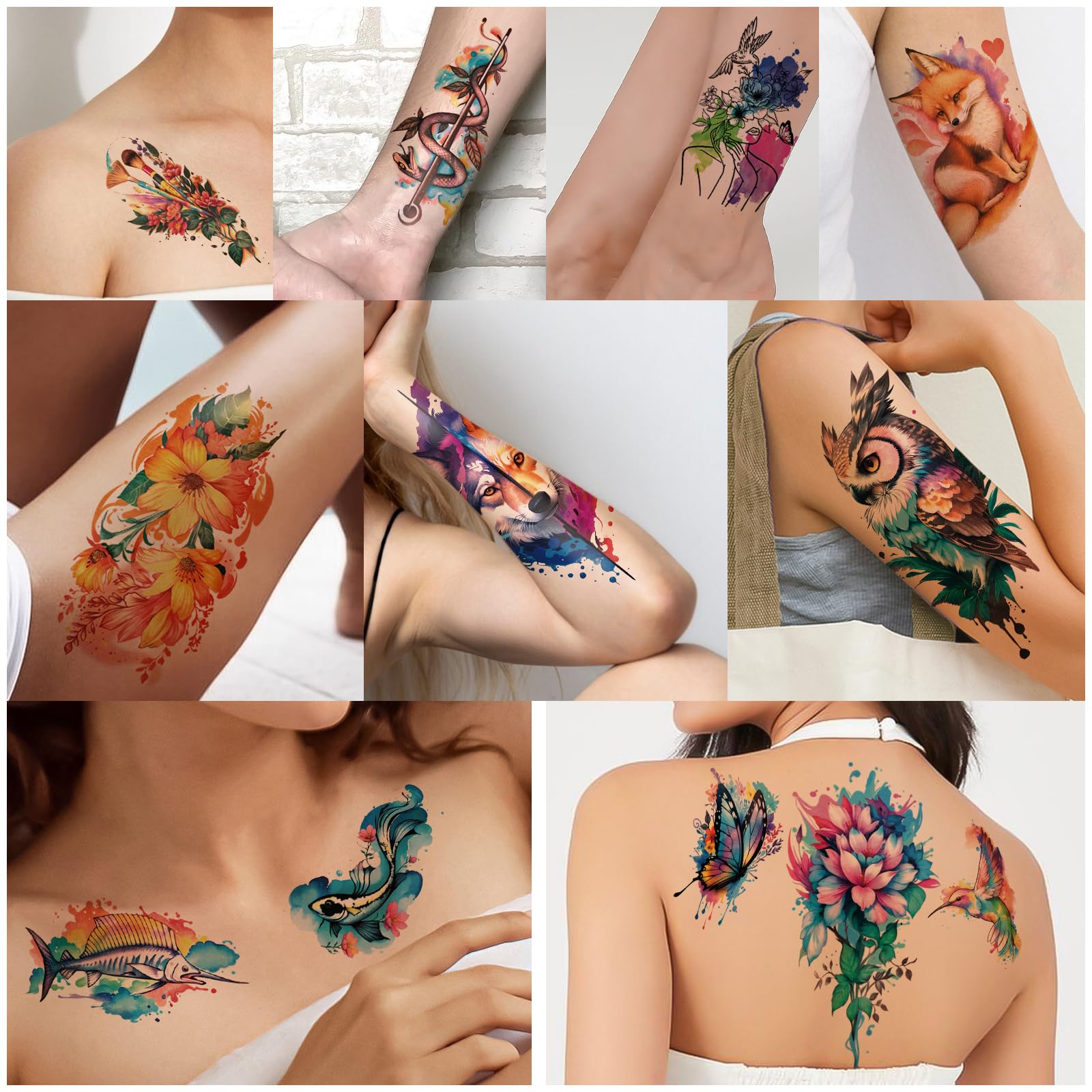 Tatuajes BASIFA resistentes al agua para fiestas, playa y festivales.