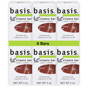 Basis Jabon Barra Vitamina C, E y B5 para cuerpo y piel suave tras el baño