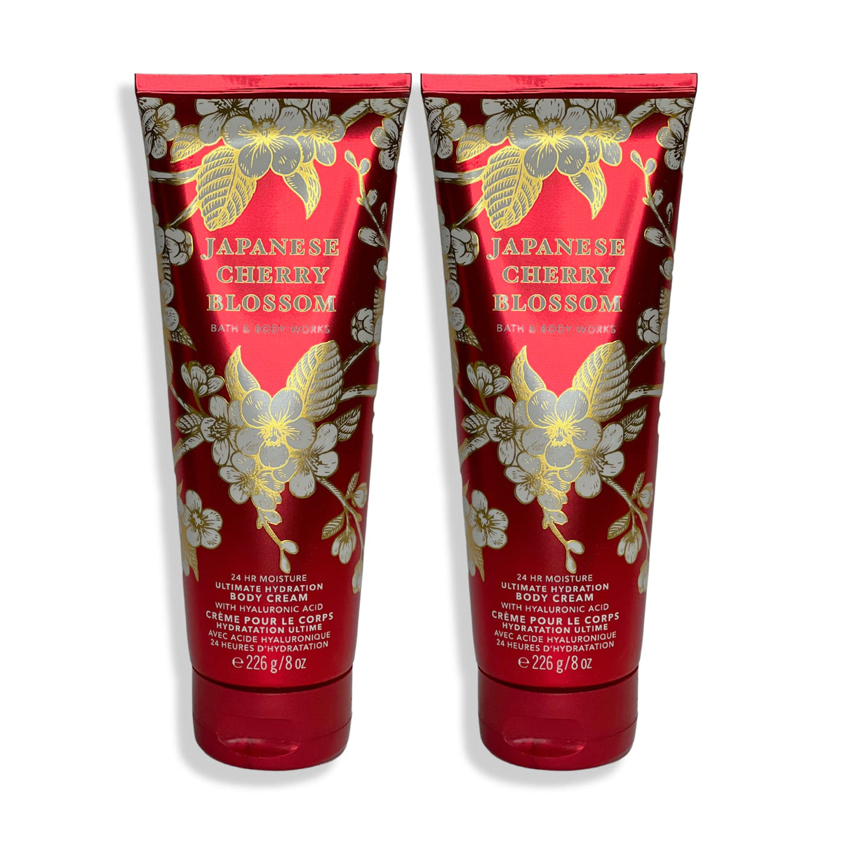 Bath & Body Works Japanese Cherry Blossom crema corporal 8 onzas para piel suave y hidratada