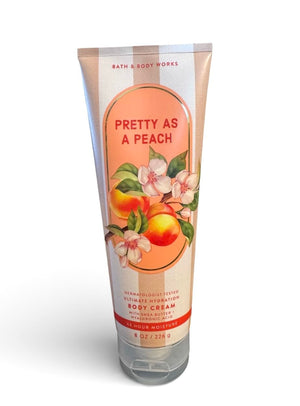 Bath & Body Works crema Ultra Shea Pretty como un Durazno, hidratación suave para la piel.