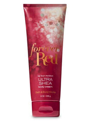 Bath & Body Works Forever Red crema corporal 8 oz, frasco elegante para piel suave