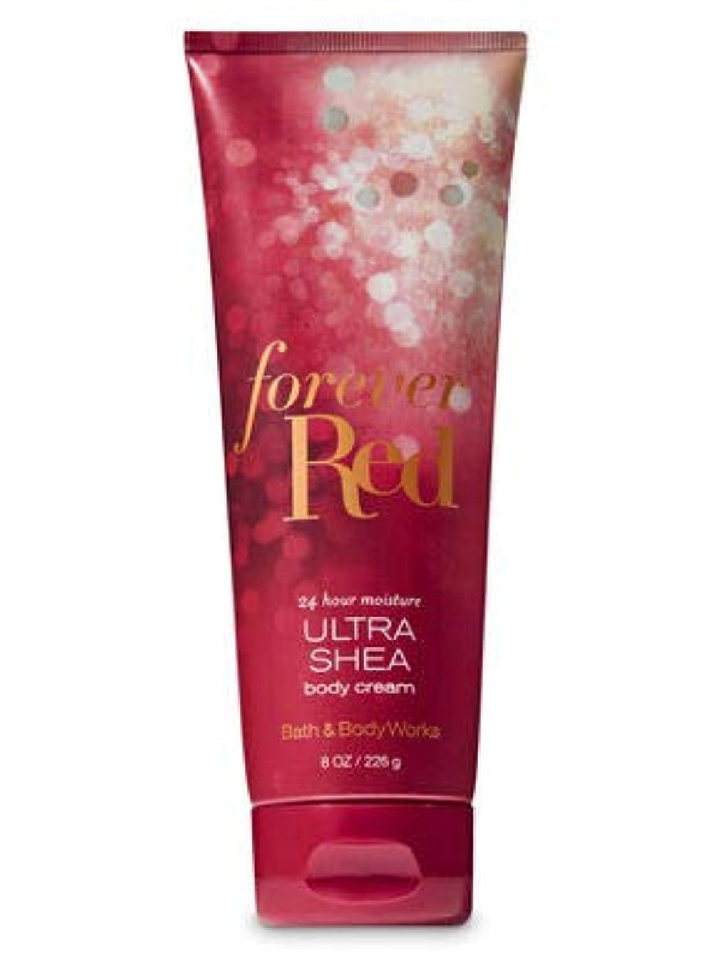 Bath & Body Works Forever Red crema corporal 8 oz, textura lujosa para hidratación duradera