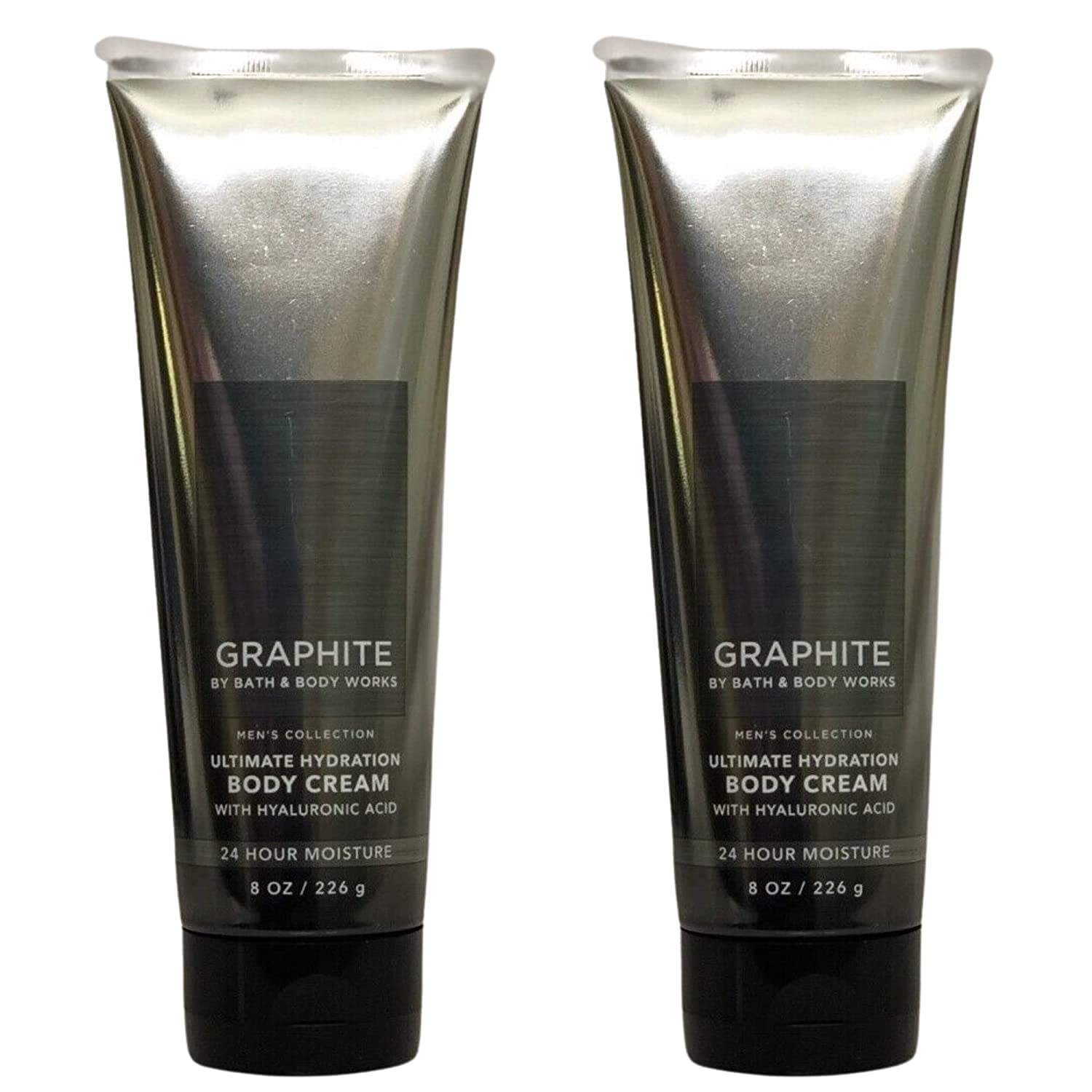 Bath & Body Works Graphite crema corporal 8 oz en botella, hidratación suave para la piel