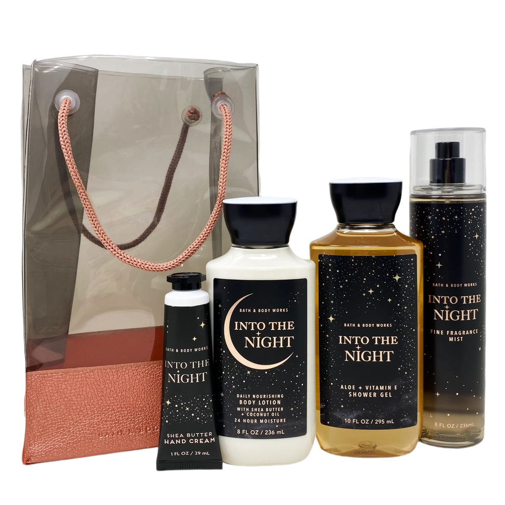 Bath & Body Works INTO THE NIGHT loción corporal para cuidado diario suave y envolvente.