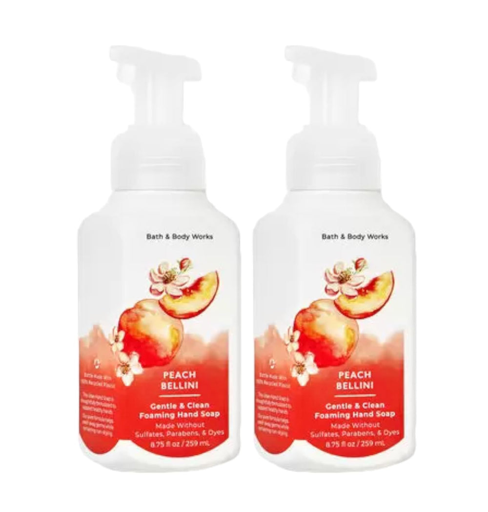 Bath & Body Works jabon de manos espumoso suave, fragancia Durazno Bellini