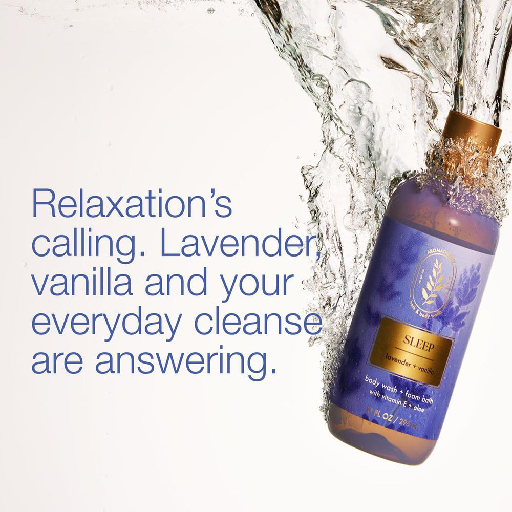 Bath & Body Works lavanda y vainilla: espuma de ducha suave para ritual aromático.