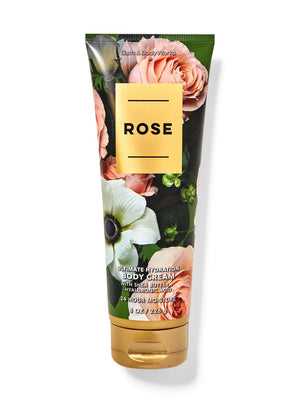 Bath & Body Works Rose crema corporal hidratante para piel suave y cómoda.