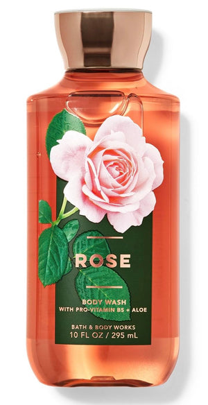 Bath & Body Works Signature Gel de Ducha Rosa, aroma duradero para despertar los sentidos.