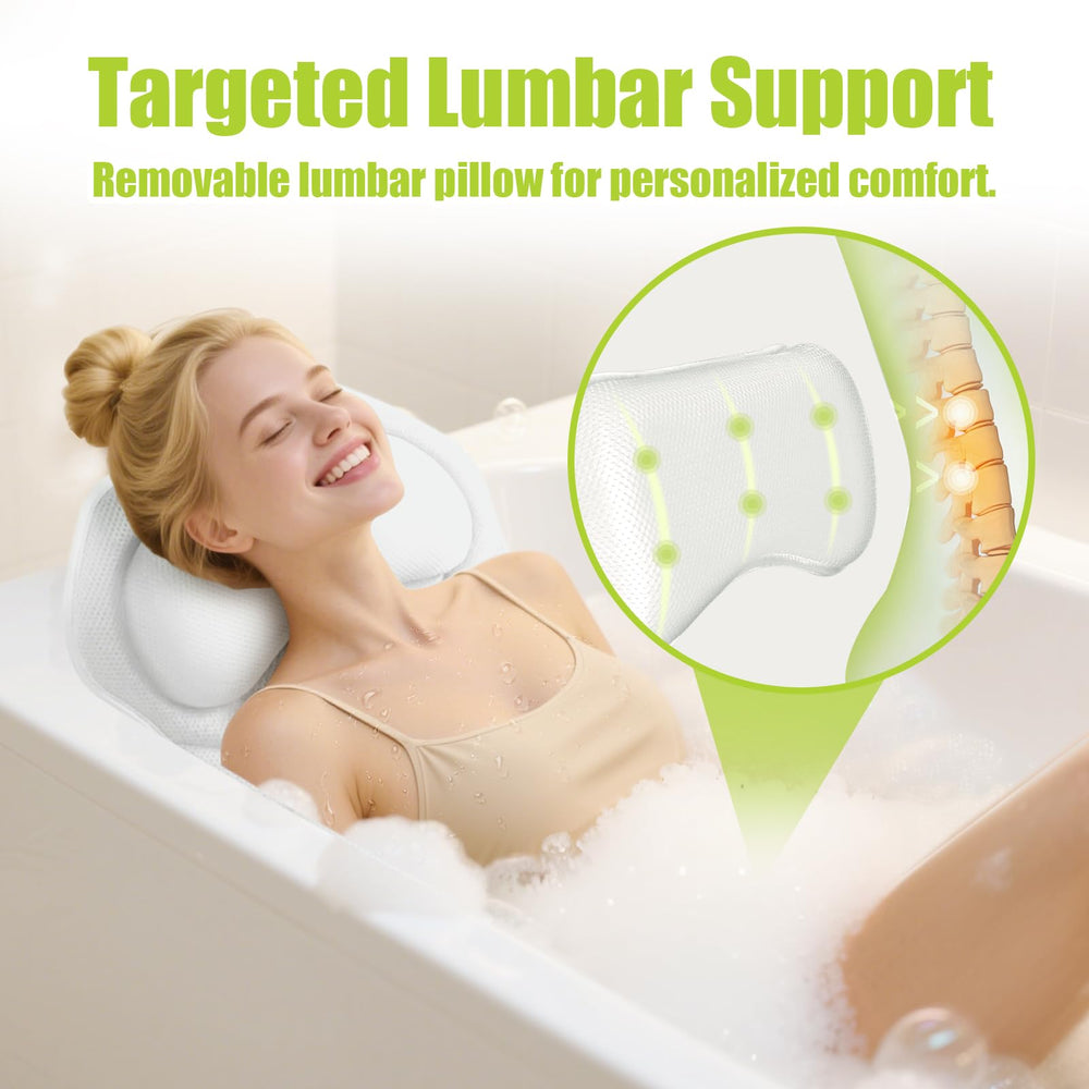 Bathland almohada con ventosas 168 para un remojo estable