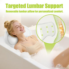 Bathland almohada con ventosas 168 para un remojo estable