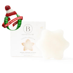 Esponja konjac de Bathorium para piel sensible del bebé y limpieza delicada.