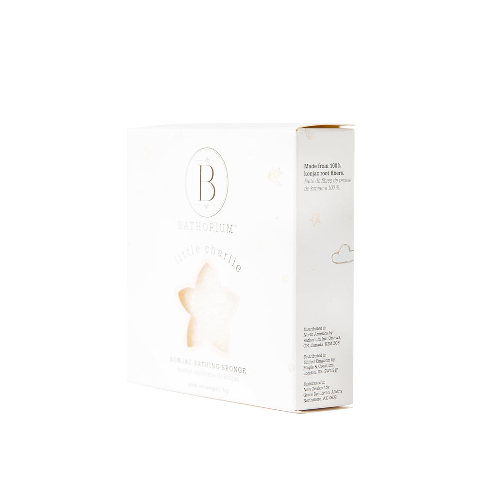 Bathorium konjac sin fragancias, suave y natural para bebés.