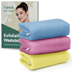 Bathway toallita exfoliante de nylon para ducha: exfoliación profunda.