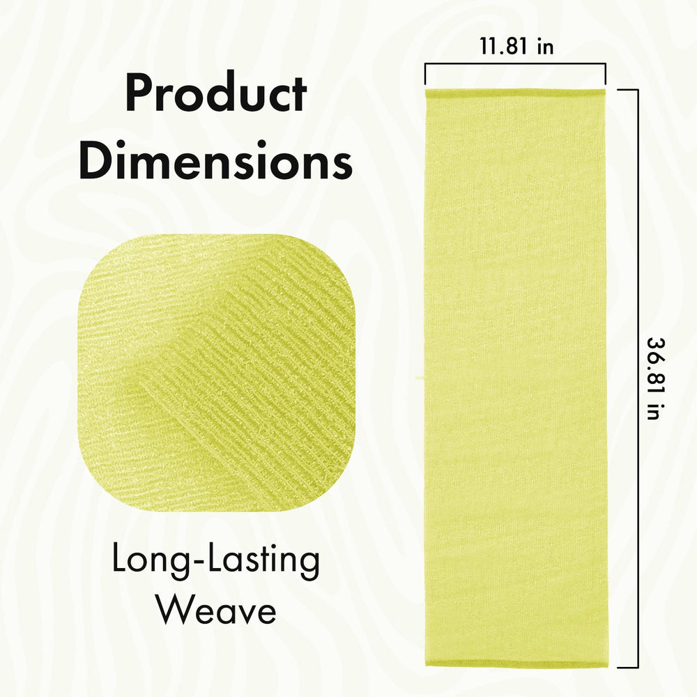 Bathway toallita exfoliante de nylon: secado rápido y correa para colgar.