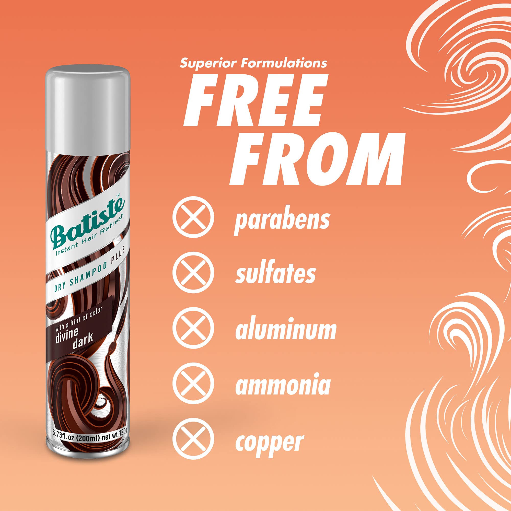 Batiste champú en seco para cabello oscuro: estuche doble para retoques en casa.