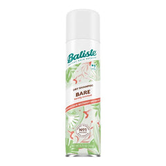Aplicación en raíces de Batiste Bare Champú Seco para controlar grasa sin peso.