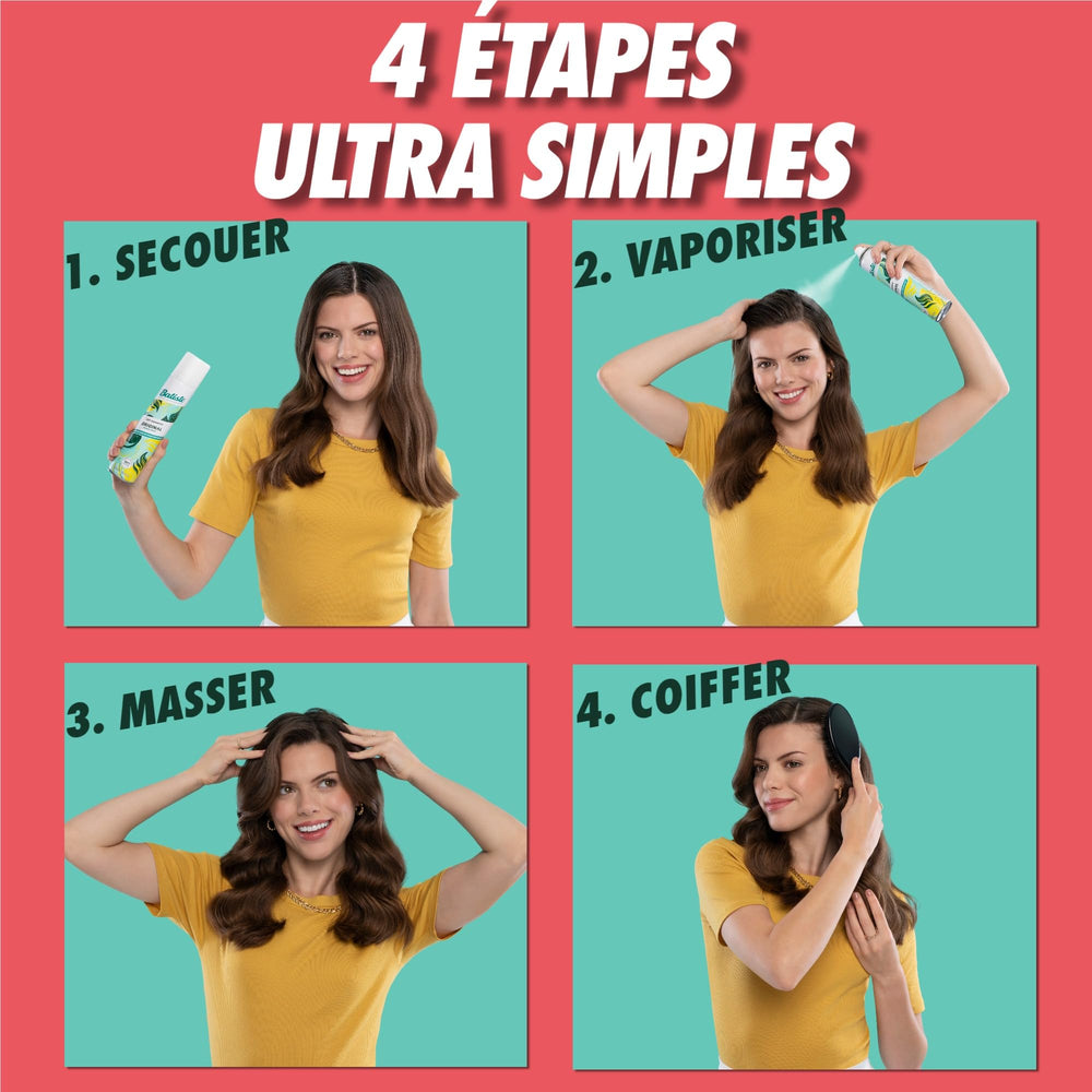 Batiste Champu Seco Cereza: fragancia a cereza para un aroma agradable.