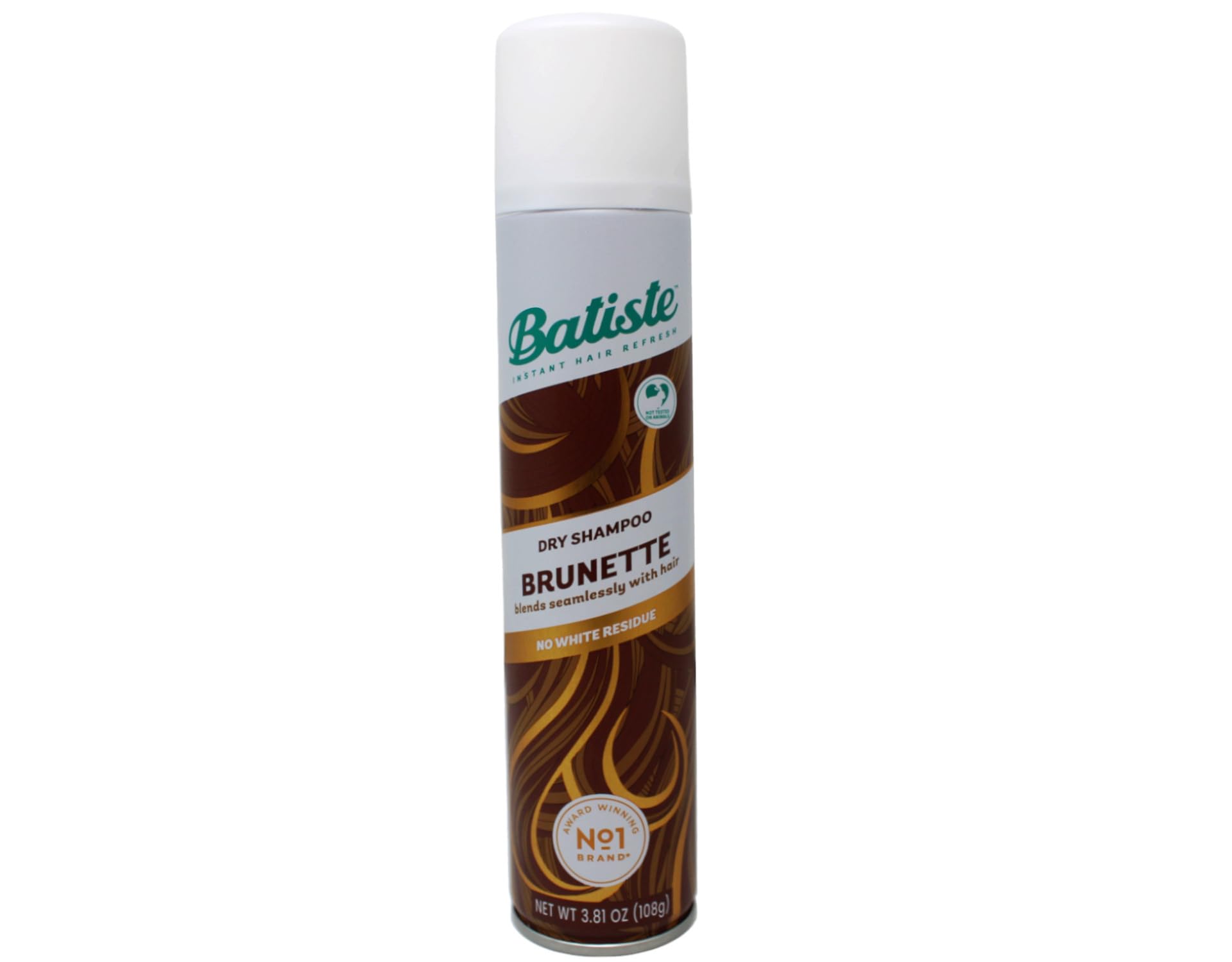 Batiste Champú Seco Marrón con pulverizador para aplicación rápida.