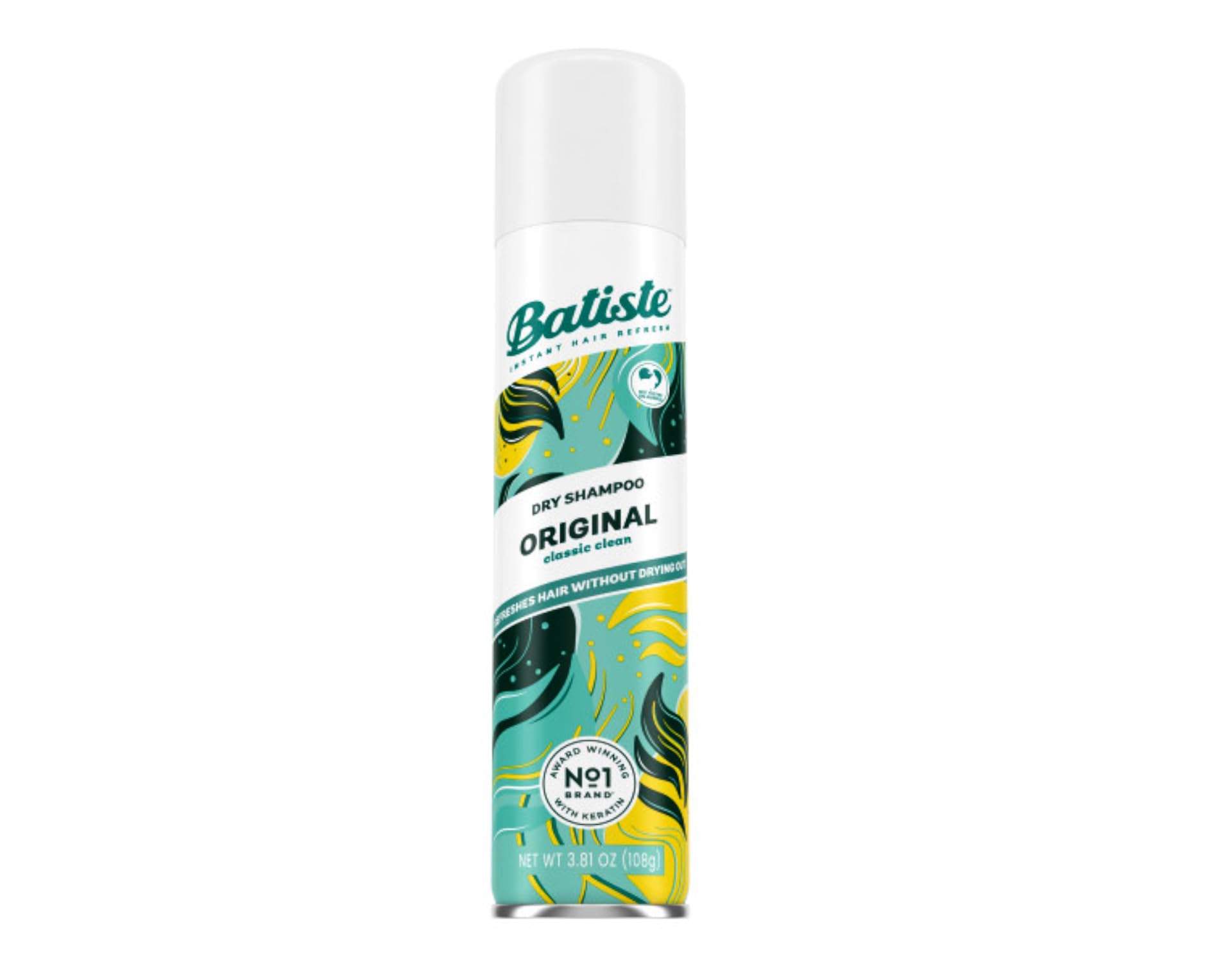 Botella de Batiste fragancia original para refrescar entre lavados.