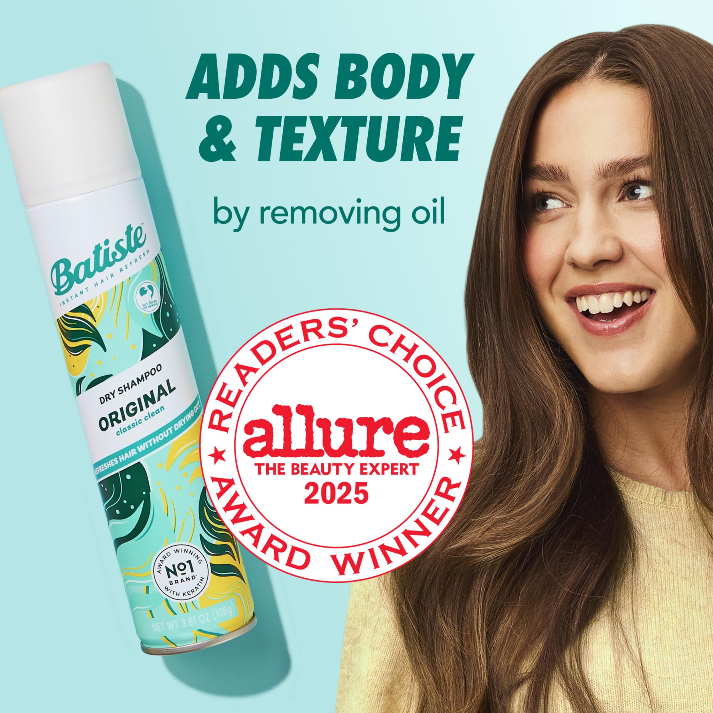 Batiste Original absorción de aceite para un aspecto limpio.