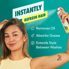 Batiste Original aplicación en raíces para eliminar grasa rápidamente.