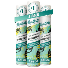 Batiste Original champú seco en botella, refresca el cabello sin agua y da cuerpo.