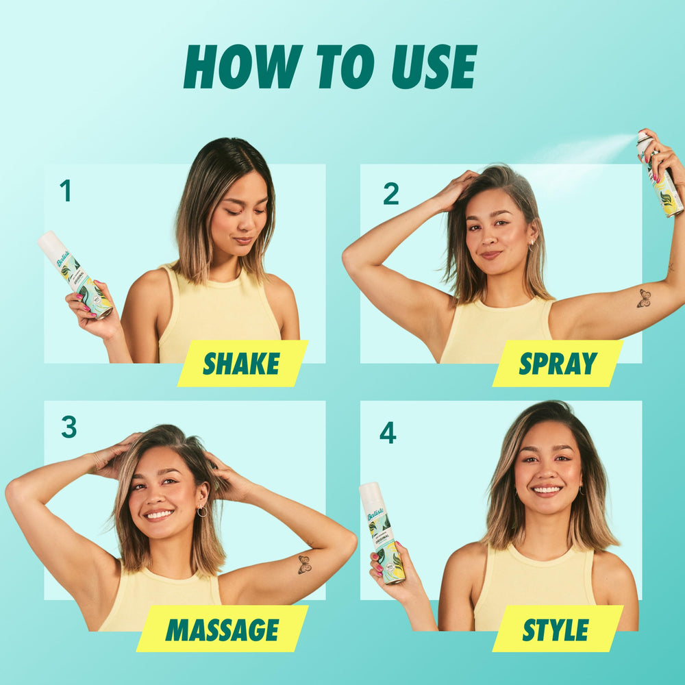 Batiste Original sin parabenos para cabellos sensibles.